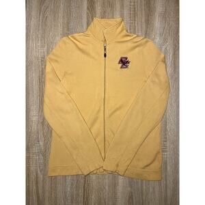 Boston College Gridiron Club Cutter & Buck Gold Yellow Womens Small Zip Jacket